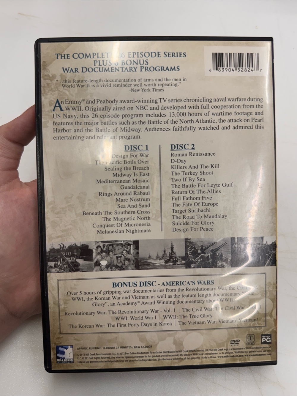 Victory at Sea: The Complete 26 Episode Series (DVD) Tested, Working - Picture 2 of 3
